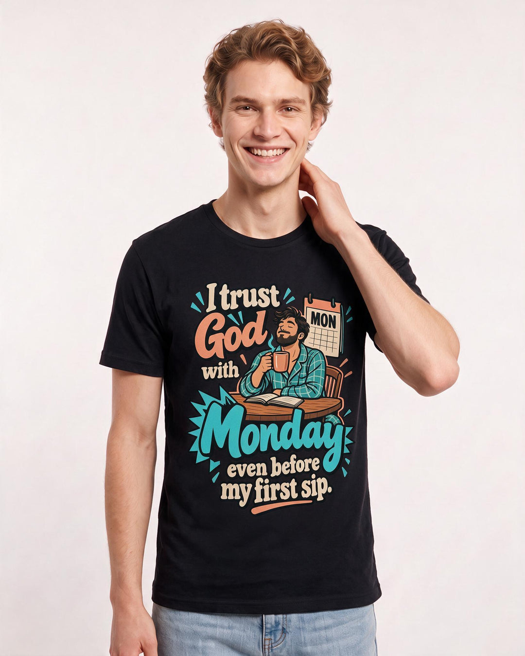Christian Faith Black T-Shirt for Men – Everyday Expression Graphic Tee product image 1