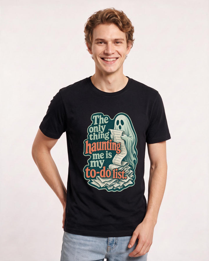 Halloween Black T-Shirt for Men – Halloween Theme Graphic Tee product image 1