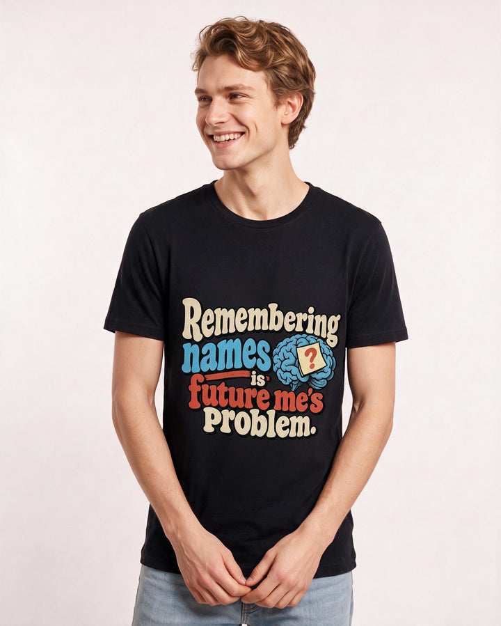 Meme Black T-Shirt for Men – Everyday Expression Graphic Tee product image 1