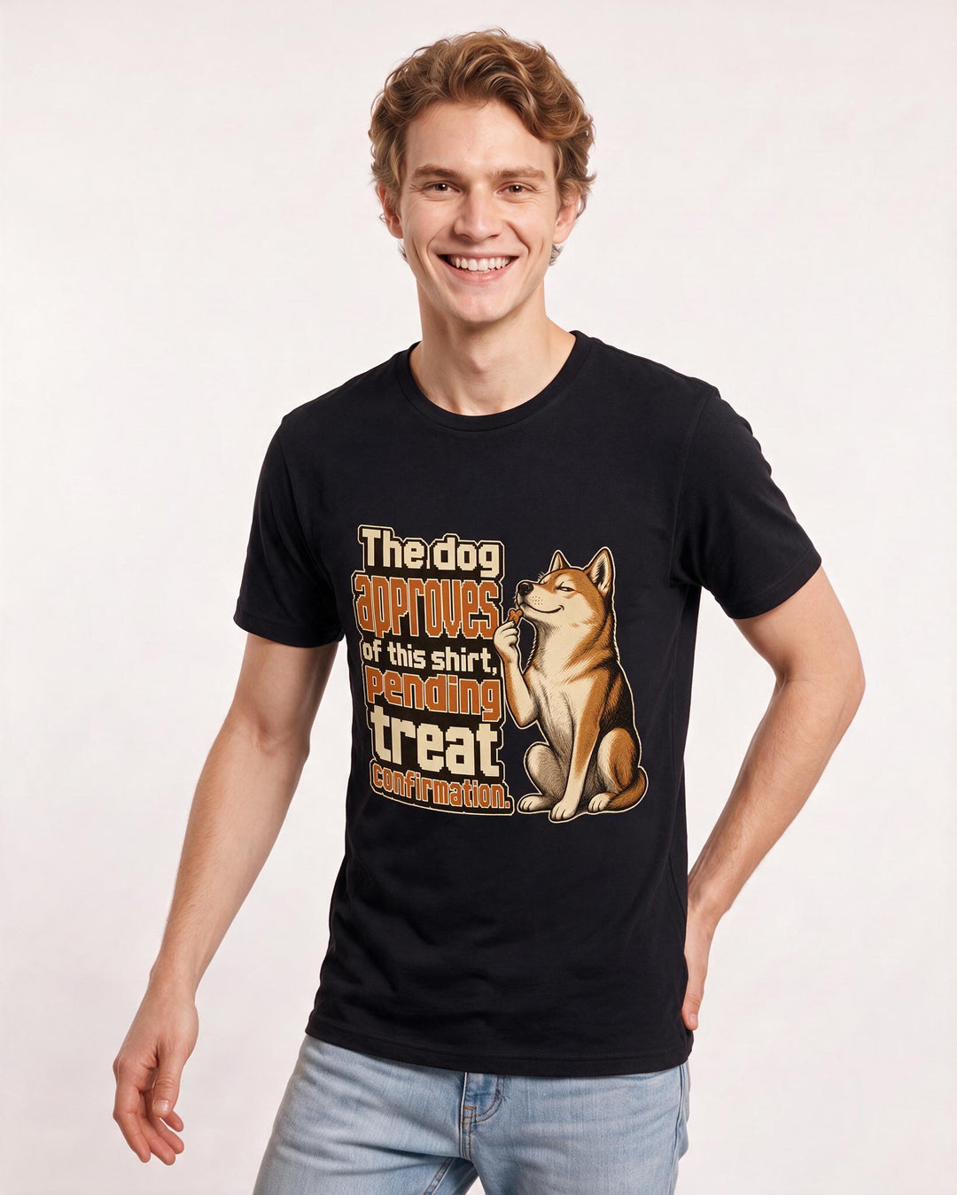 Cat Lover Black T-Shirt for Men – Everyday Expression Graphic Tee product image 1