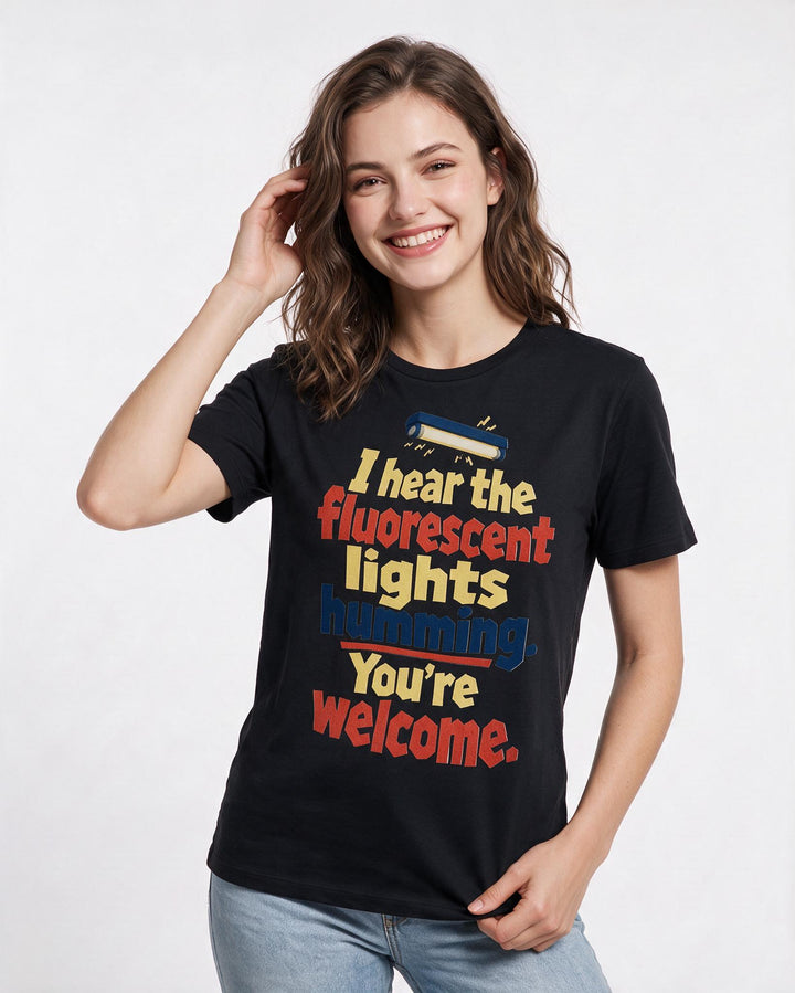 Neurodiversity Black T-Shirt for Women – Everyday Expression Graphic Tee product image 1