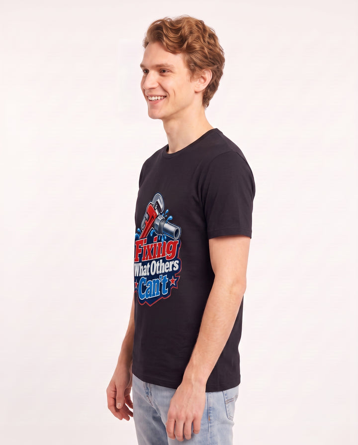 Fixing What Others Can't Men's Black T-Shirt product image 3