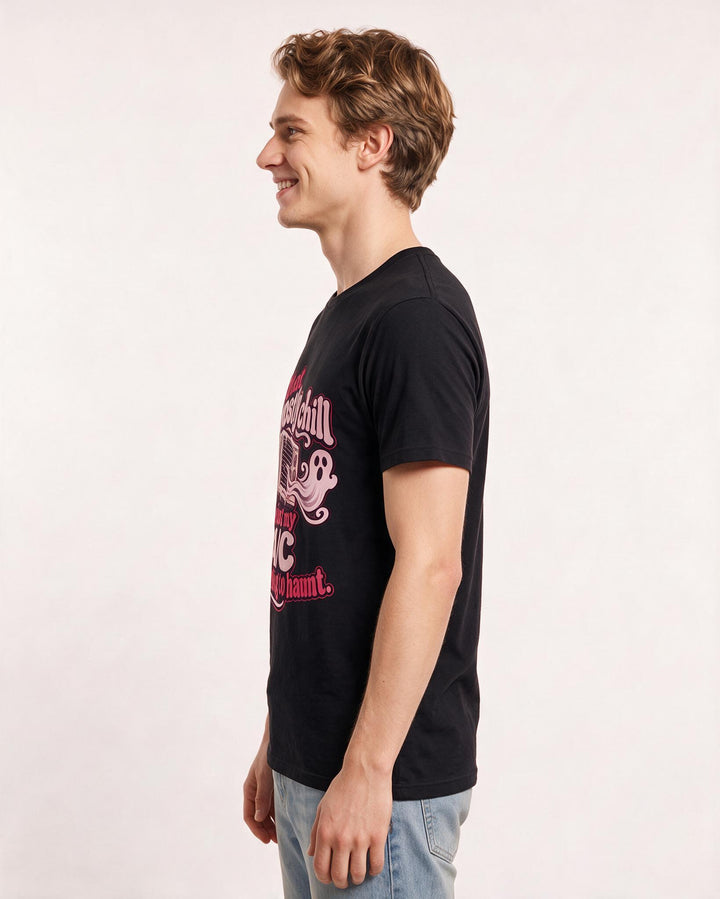 Halloween Black T-Shirt for Men – Halloween Theme Graphic Tee product image 2