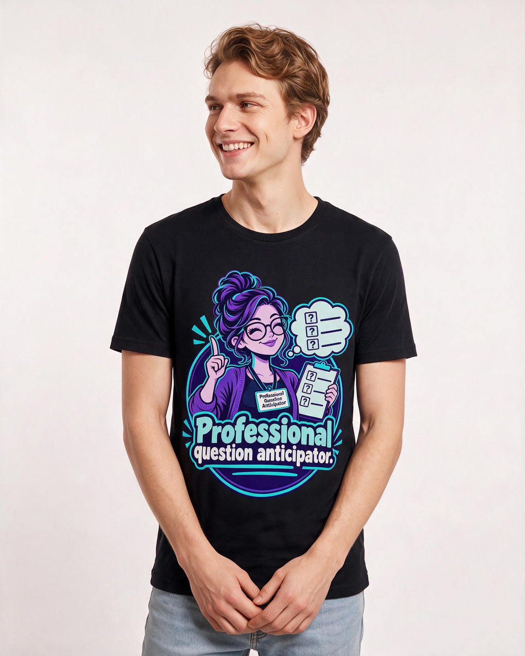 Teacher Black T-Shirt for Men – Everyday Expression Graphic Tee product image 1