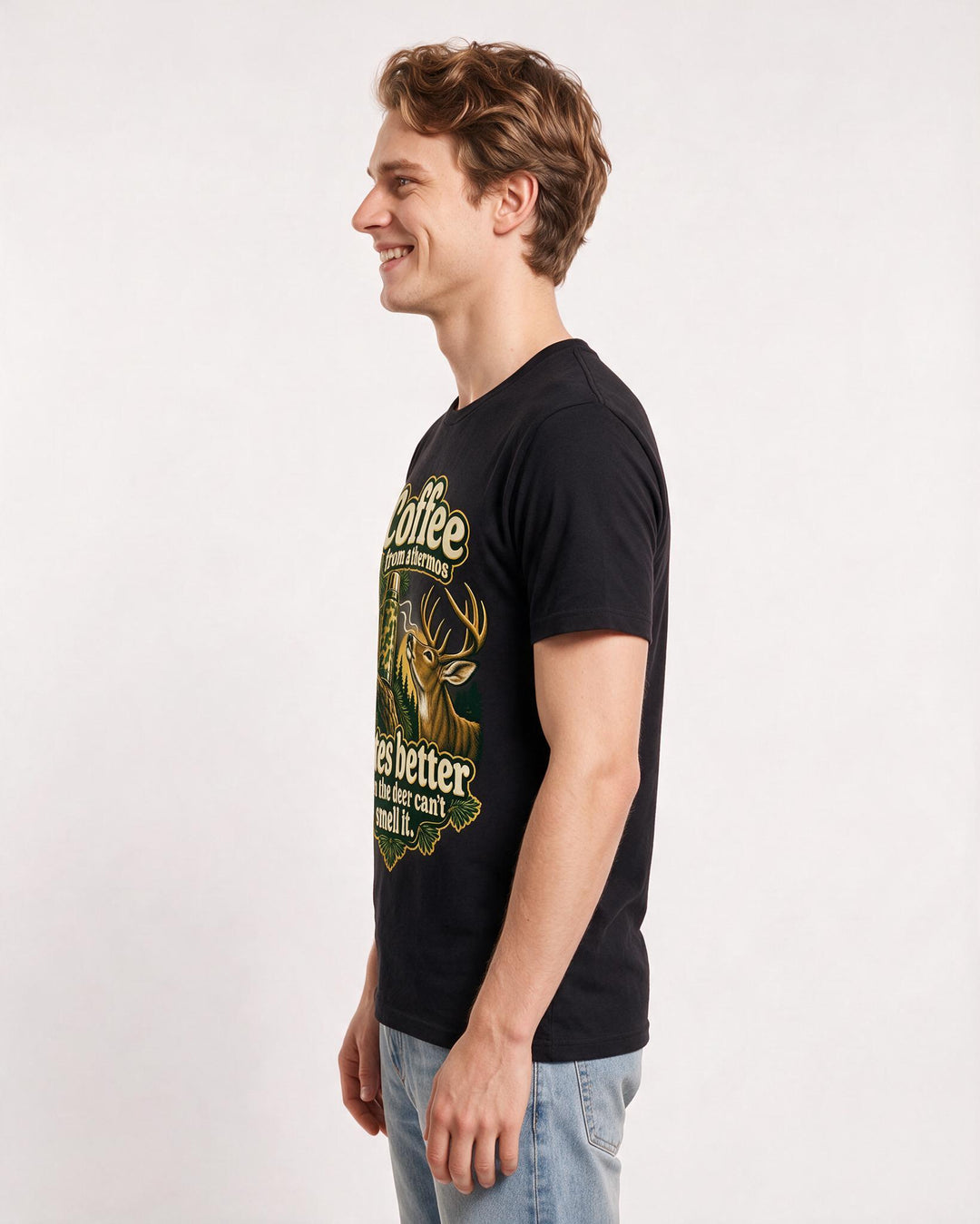 Hunting Black T-Shirt for Men – Everyday Expression Graphic Tee product image 2