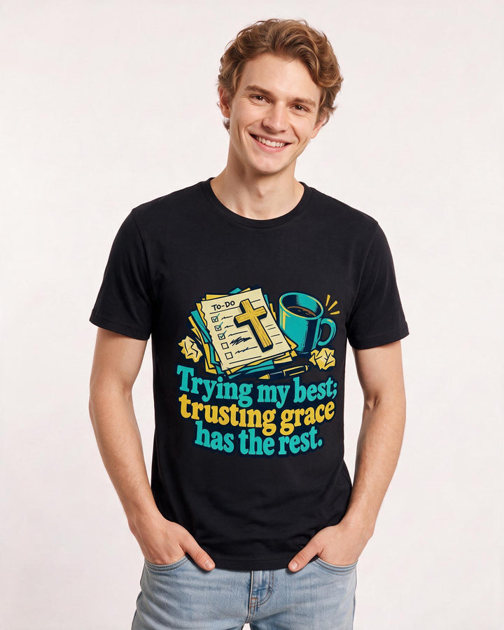 Christian Faith Black T-Shirt for Men – Everyday Expression Graphic Tee product image 1