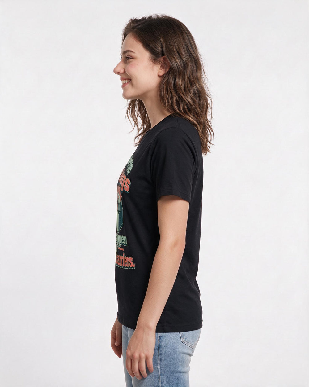Beer Black T-Shirt for Women – Everyday Expression Graphic Tee product image 2