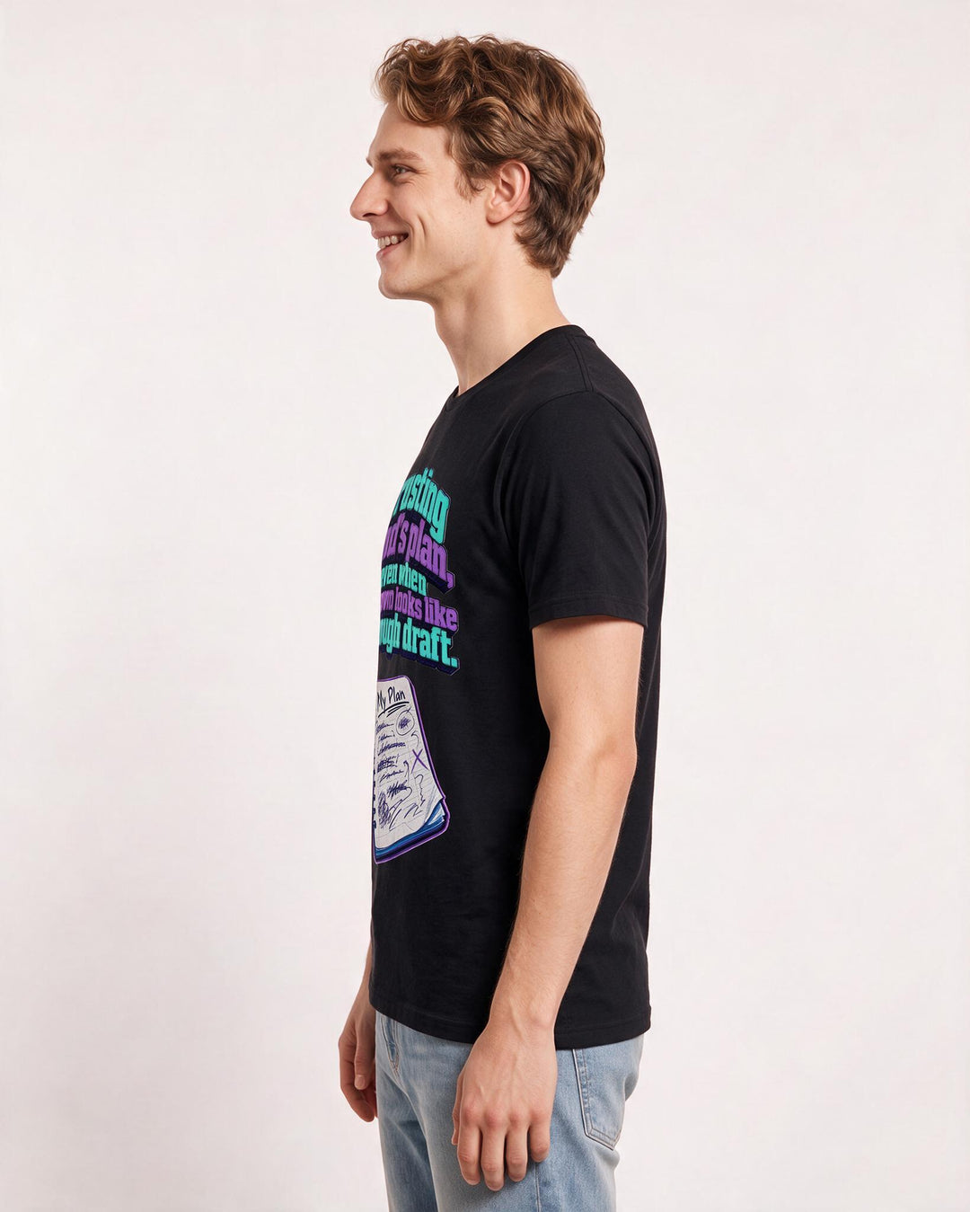 Christian Faith Black T-Shirt for Men – Everyday Expression Graphic Tee product image 2