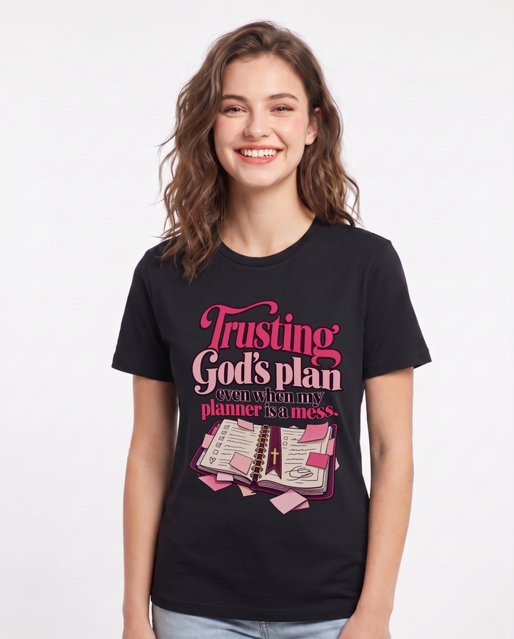 Christian Faith Black T-Shirt for Women – Everyday Expression Graphic Tee product image 3