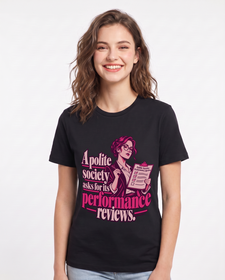 Political Statement Black T-Shirt for Women – Everyday Expression Graphic Tee product image 3