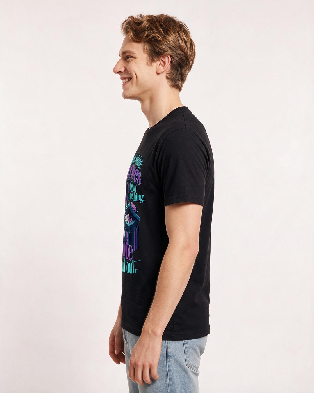 Political Statement Black T-Shirt for Men – Everyday Expression Graphic Tee product image 2