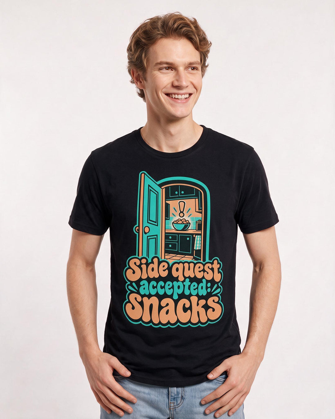 Gaming Black T-Shirt for Men – Game Night Graphic Tee product image 1