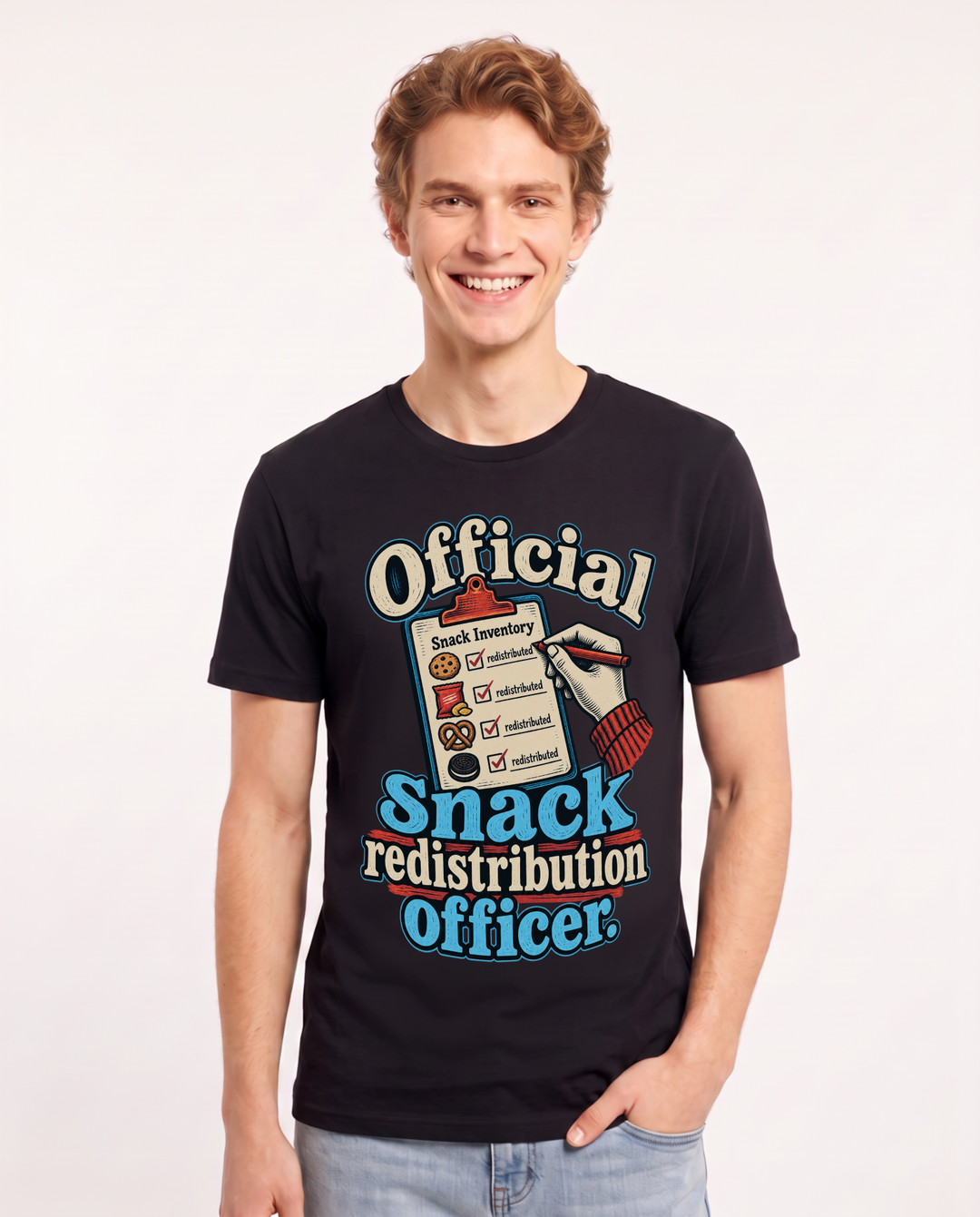 Couples Black T-Shirt for Men – Everyday Expression Graphic Tee product image 3