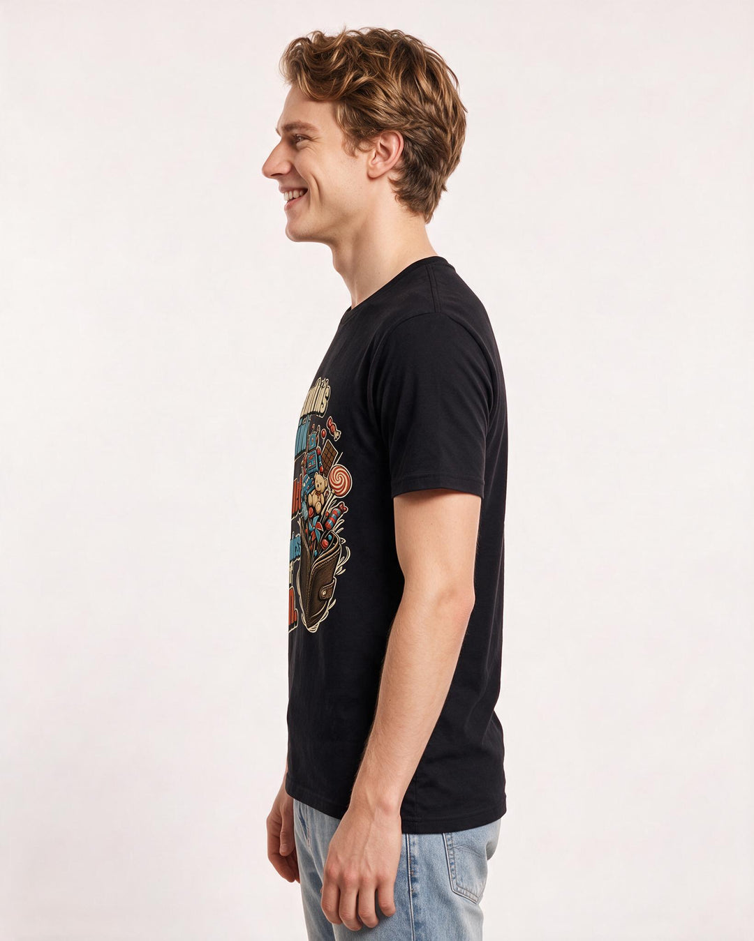 Grandparent Black T-Shirt for Men – Everyday Expression Graphic Tee product image 2