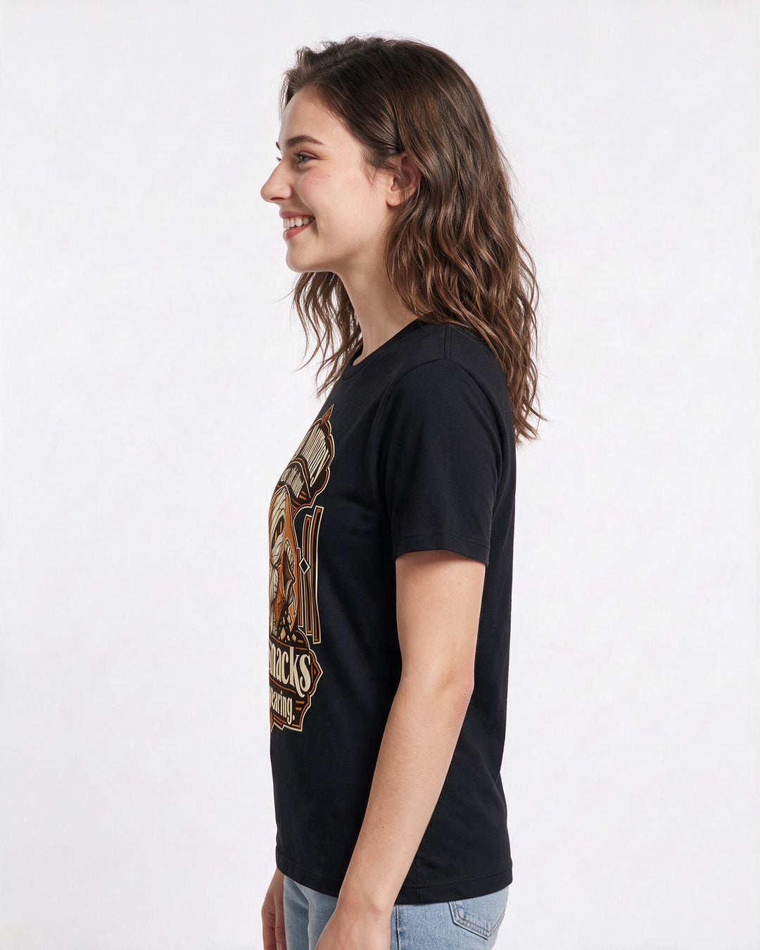 Halloween Black T-Shirt for Women – Halloween Theme Graphic Tee product image 2