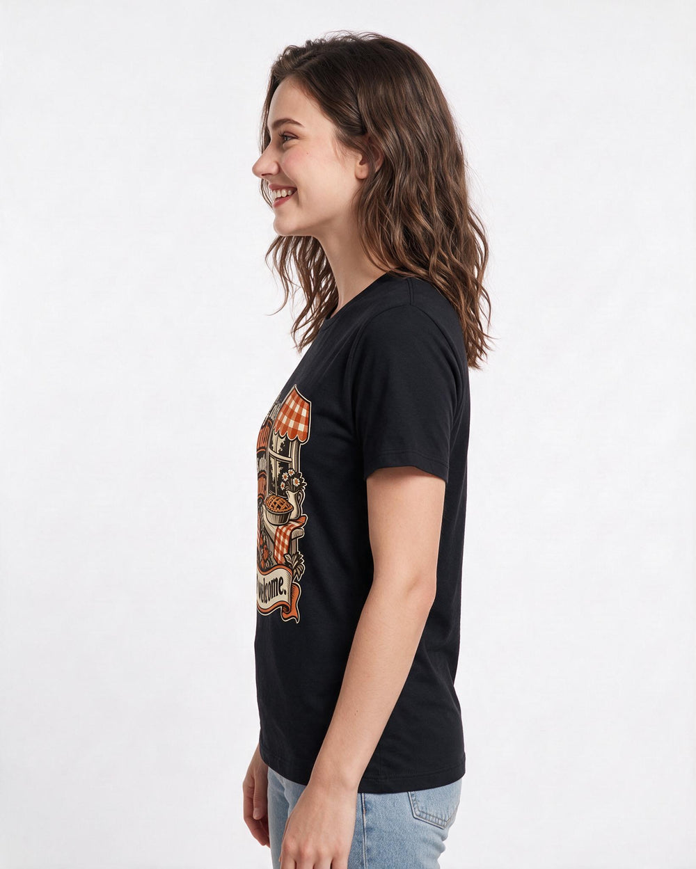 Patriotic Black T-Shirt for Women – Everyday Expression Graphic Tee product image 2