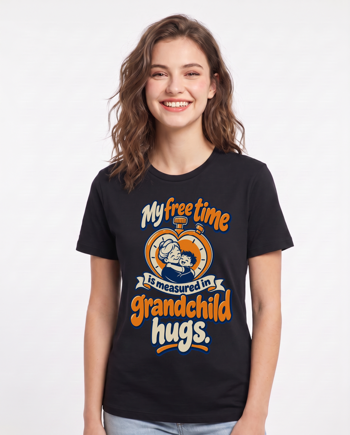 Grandparent Black T-Shirt for Women – Everyday Expression Graphic Tee product image 3