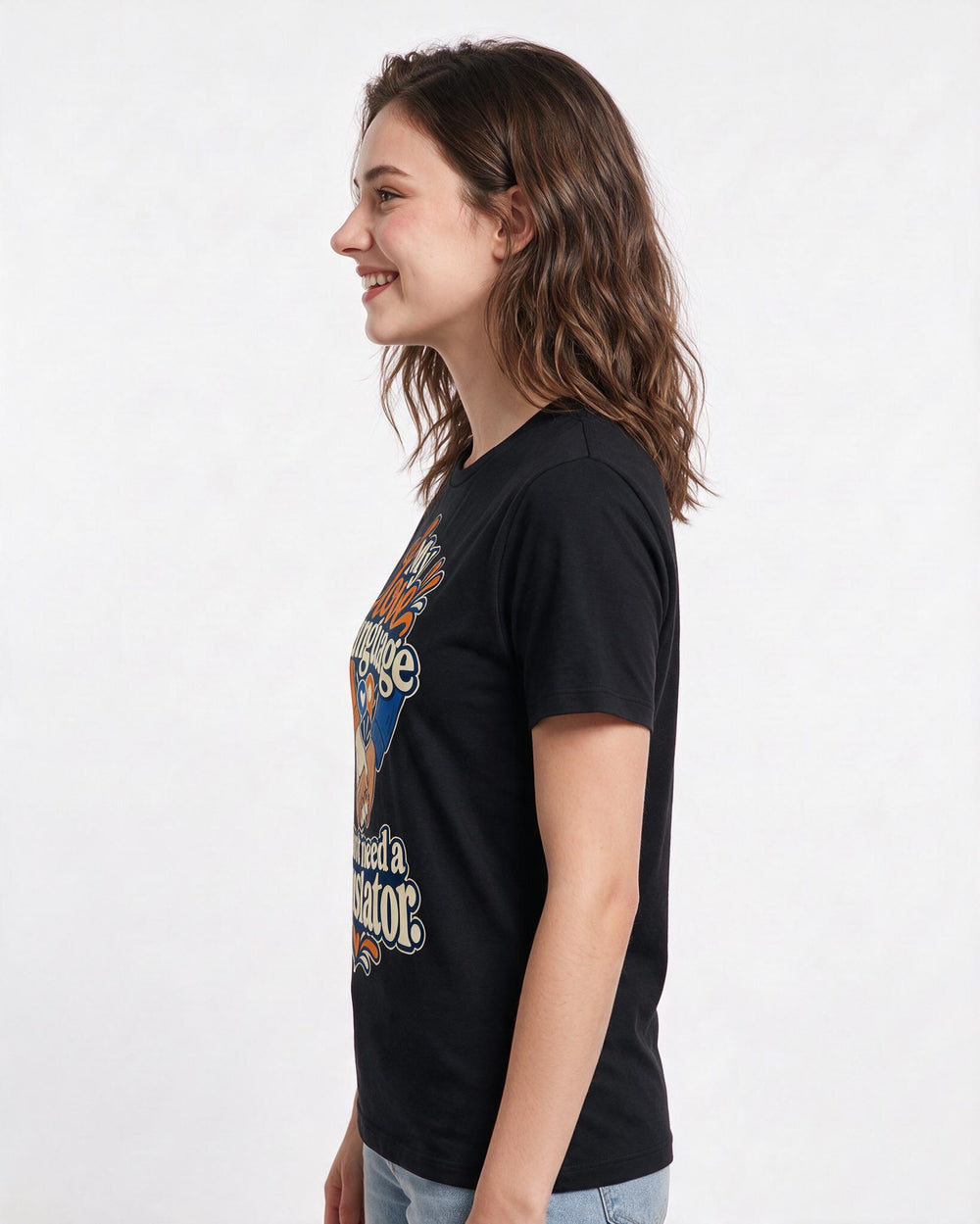 Pride Black T-Shirt for Women – Everyday Expression Graphic Tee product image 2