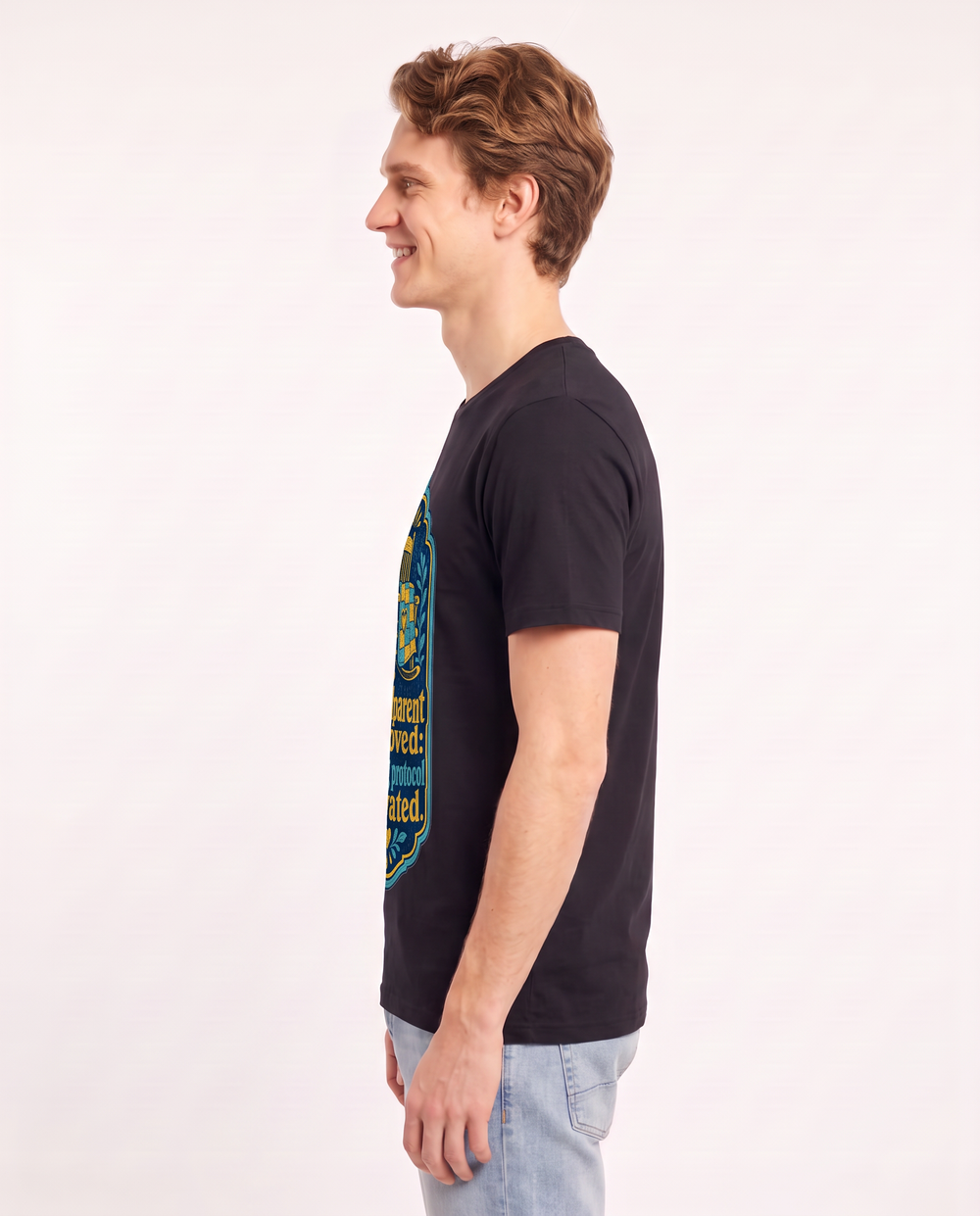 Graphic Men's Black T-Shirt - Grandparent approved: spoiling protocol product image 2