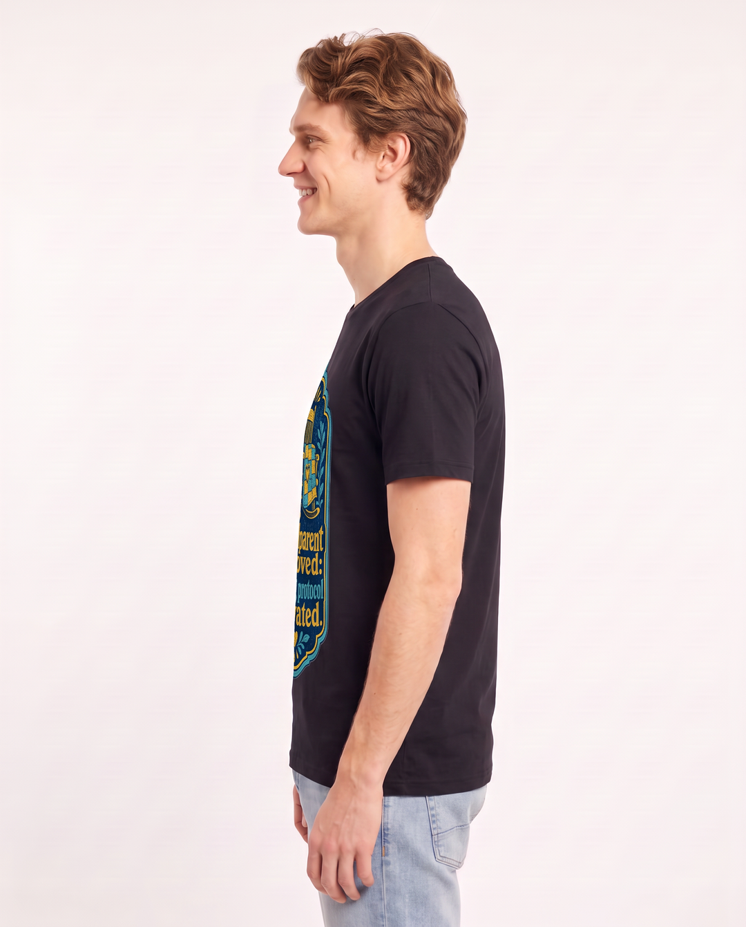Graphic Men's Black T-Shirt - Grandparent approved: spoiling protocol product image 2