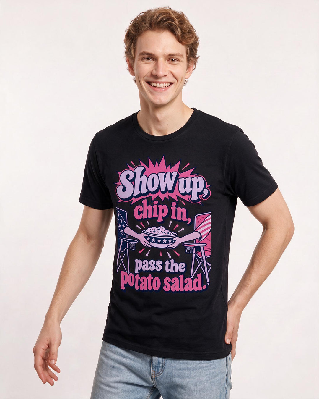 Patriotic Black T-Shirt for Men – Everyday Expression Graphic Tee product image 1