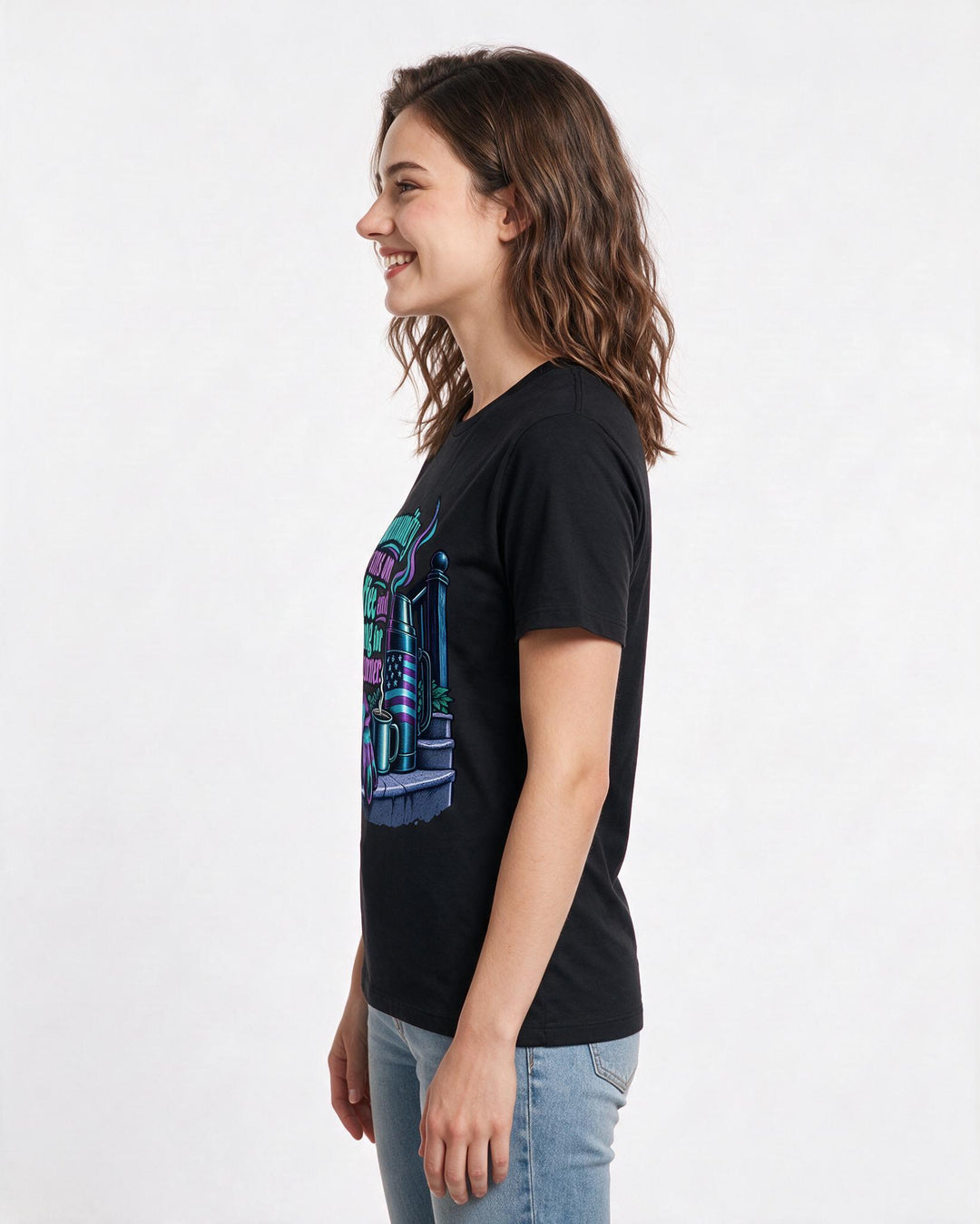 Patriotic Black T-Shirt for Women – Everyday Expression Graphic Tee product image 2