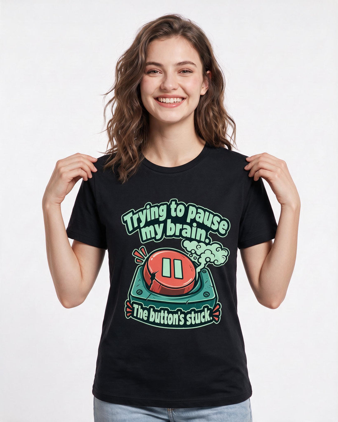 Gaming Black T-Shirt for Women – Game Night Graphic Tee product image 1