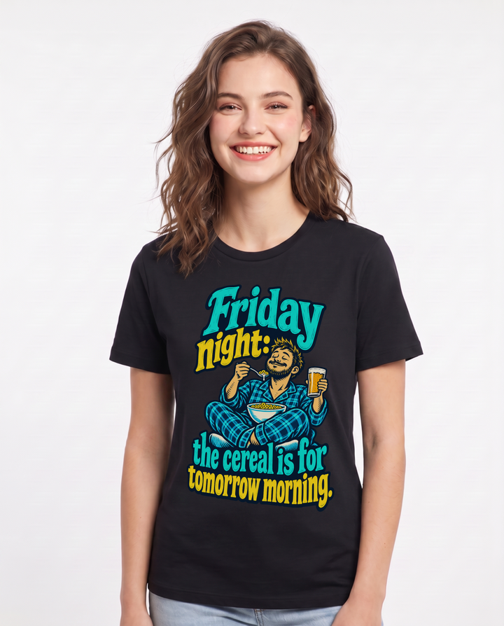 Beer Black T-Shirt for Women – Everyday Expression Graphic Tee product image 3