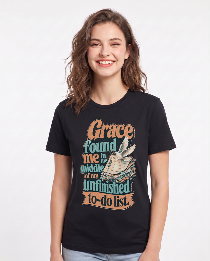 Christian Faith Black T-Shirt for Women – Everyday Expression Graphic Tee product image 1
