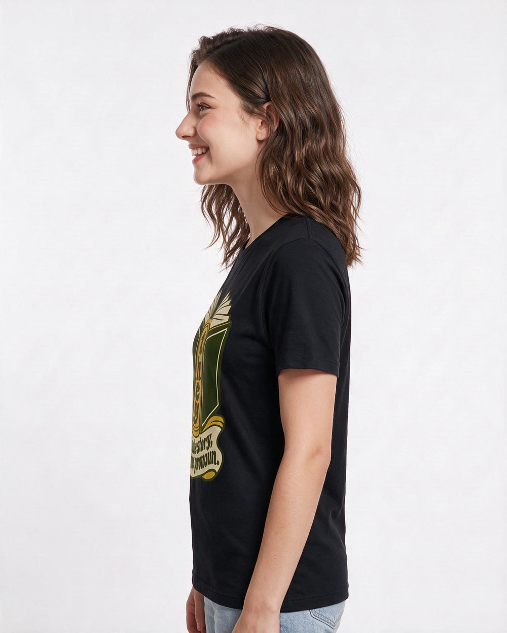 Pride Black T-Shirt for Women – Everyday Expression Graphic Tee product image 2