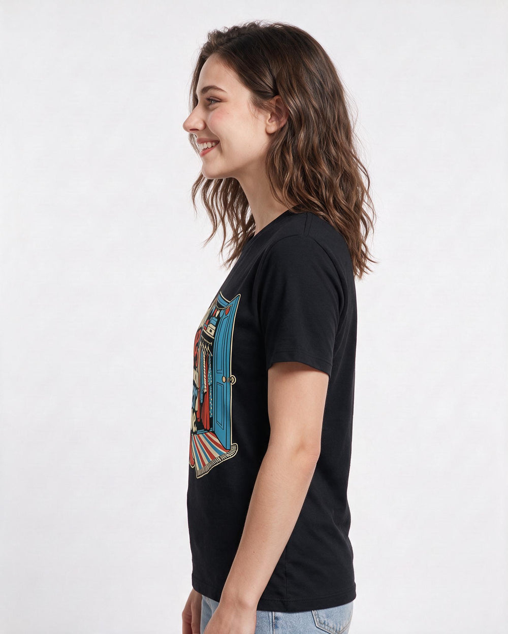 Pride Black T-Shirt for Women – Everyday Expression Graphic Tee product image 2