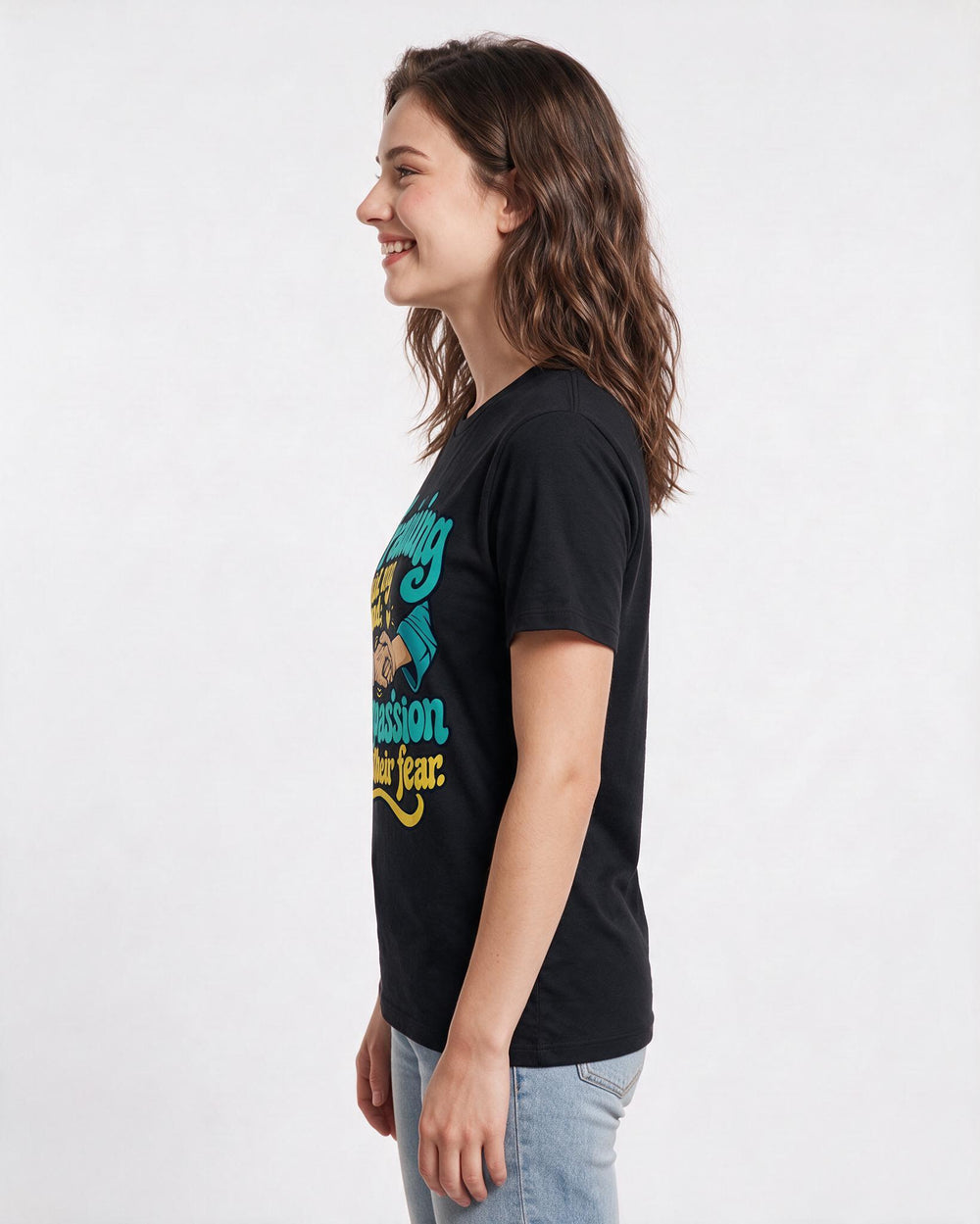 Nurse Black T-Shirt for Women – Nursing Life Graphic Tee product image 2