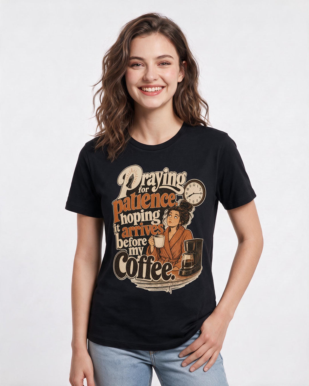 Christian Faith Black T-Shirt for Women – Everyday Expression Graphic Tee product image 1