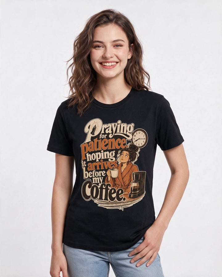 Christian Faith Black T-Shirt for Women – Everyday Expression Graphic Tee product image 1
