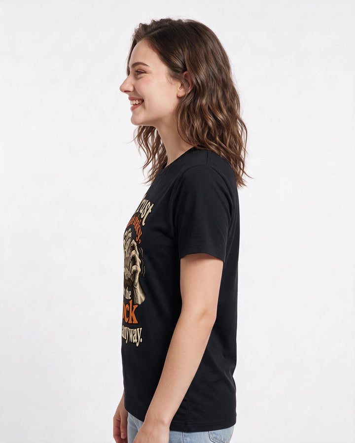 Christian Faith Black T-Shirt for Women – Everyday Expression Graphic Tee product image 2
