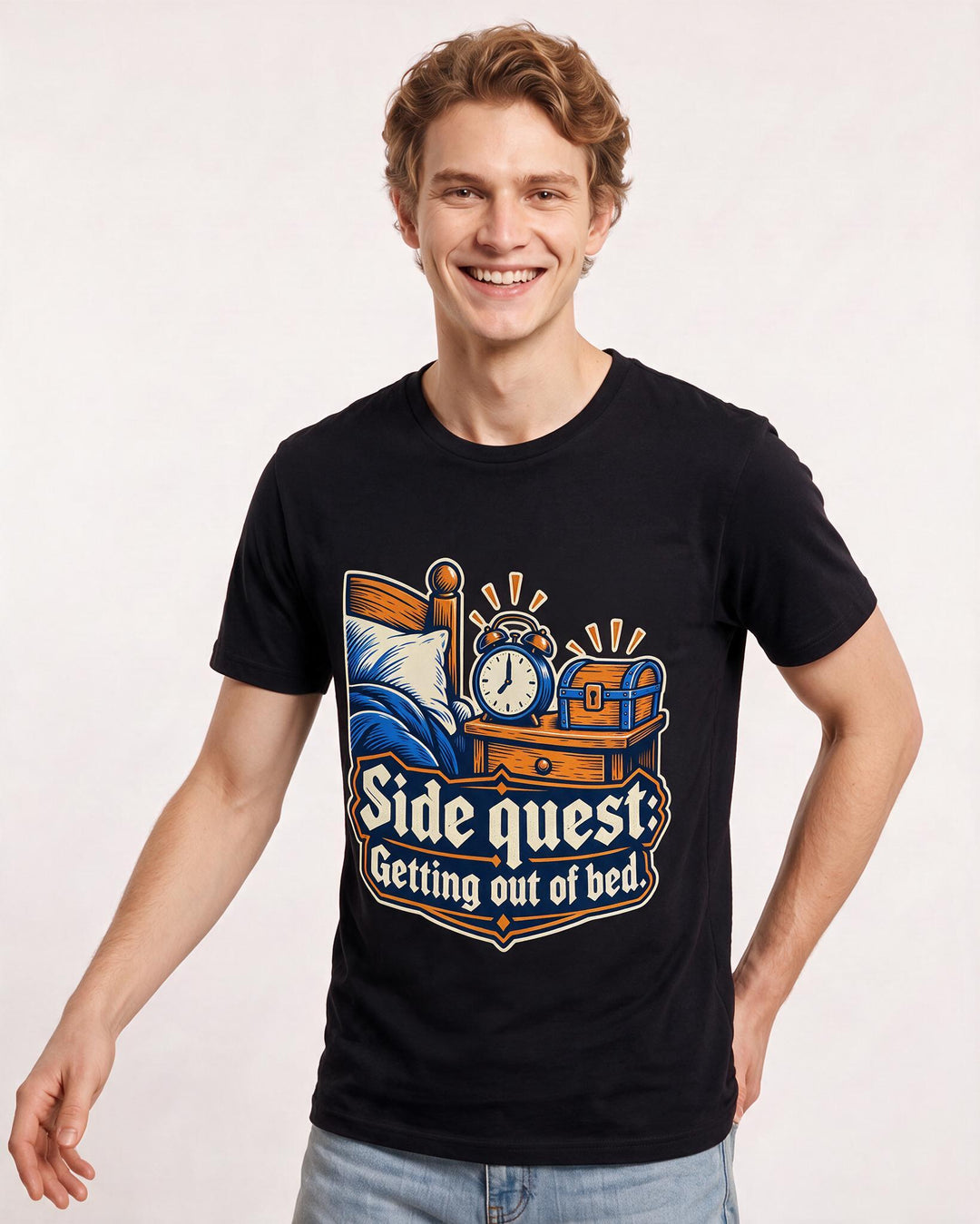 Gaming Black T-Shirt for Men – Game Night Graphic Tee product image 1