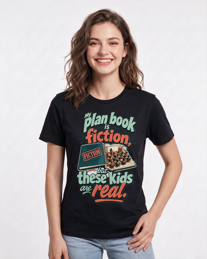Teacher Black T-Shirt for Women – Everyday Expression Graphic Tee product image 1