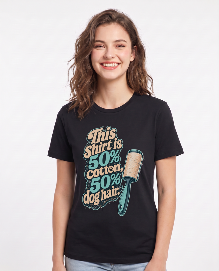 Cat Lover Black T-Shirt for Women – Everyday Expression Graphic Tee product image 1