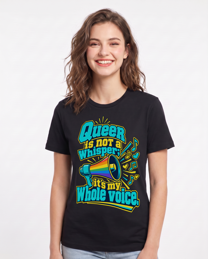 Pride Black T-Shirt for Women – Everyday Expression Graphic Tee product image 3