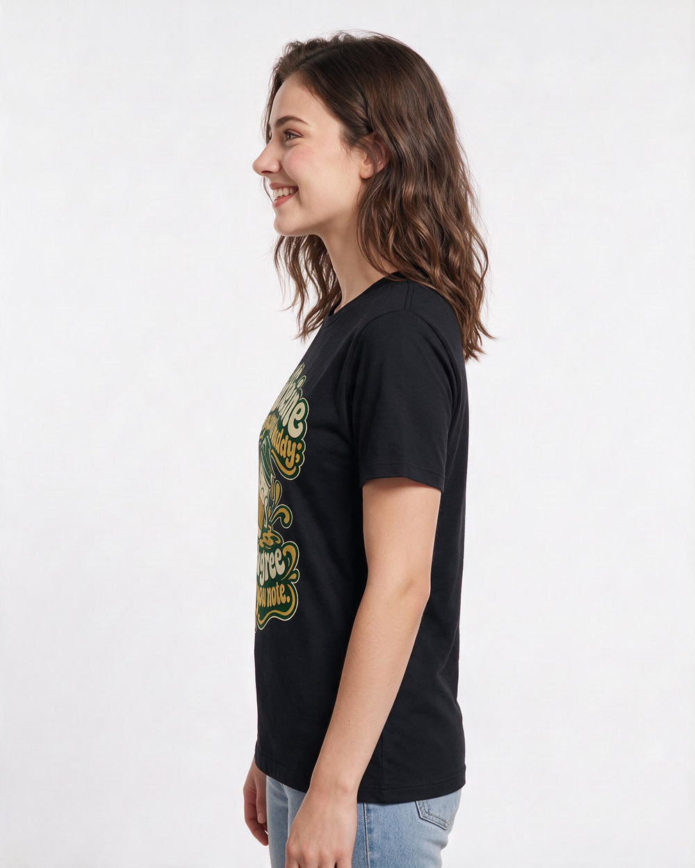 Graduation Black T-Shirt for Women – Everyday Expression Graphic Tee product image 2