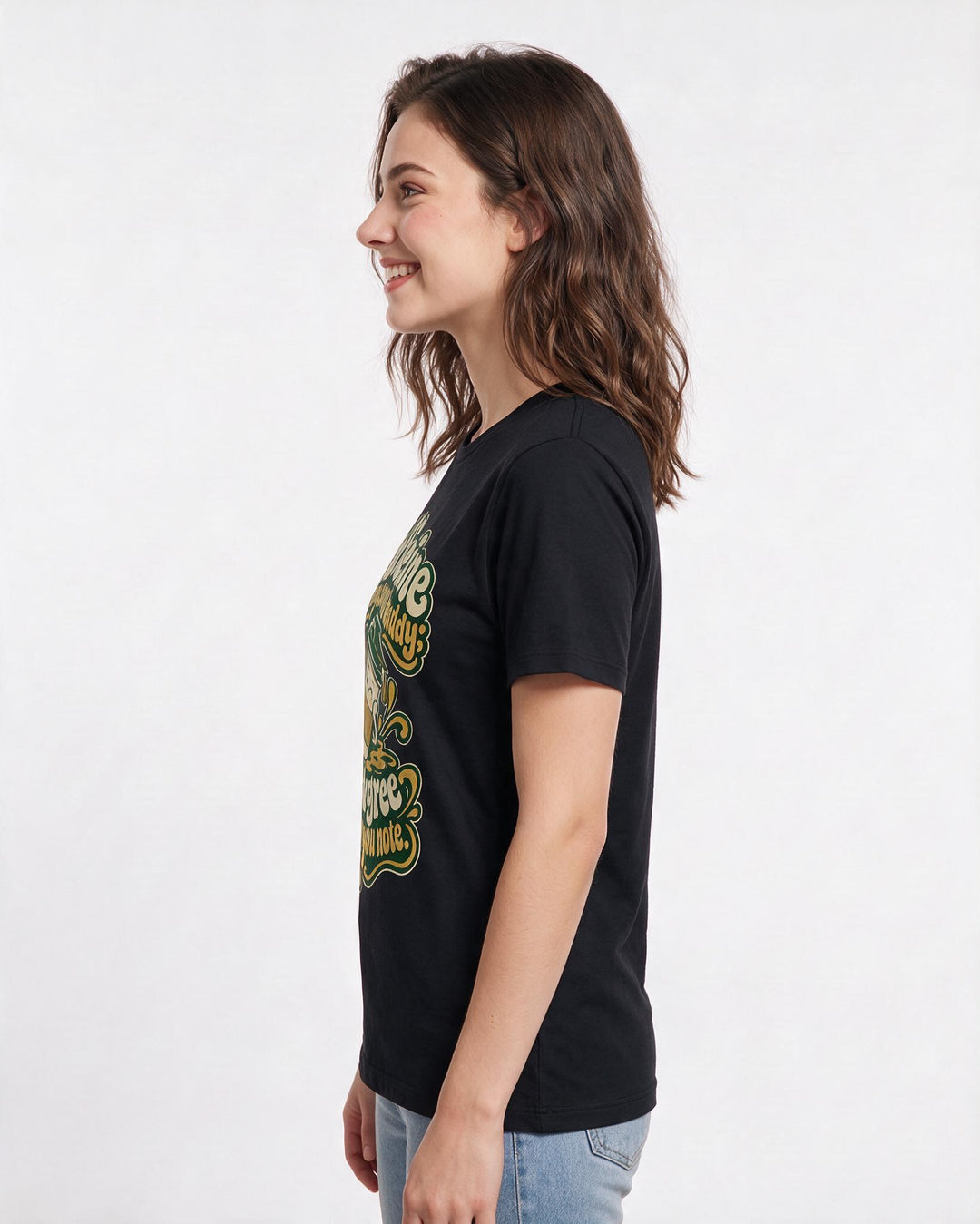 Graduation Black T-Shirt for Women – Everyday Expression Graphic Tee product image 2