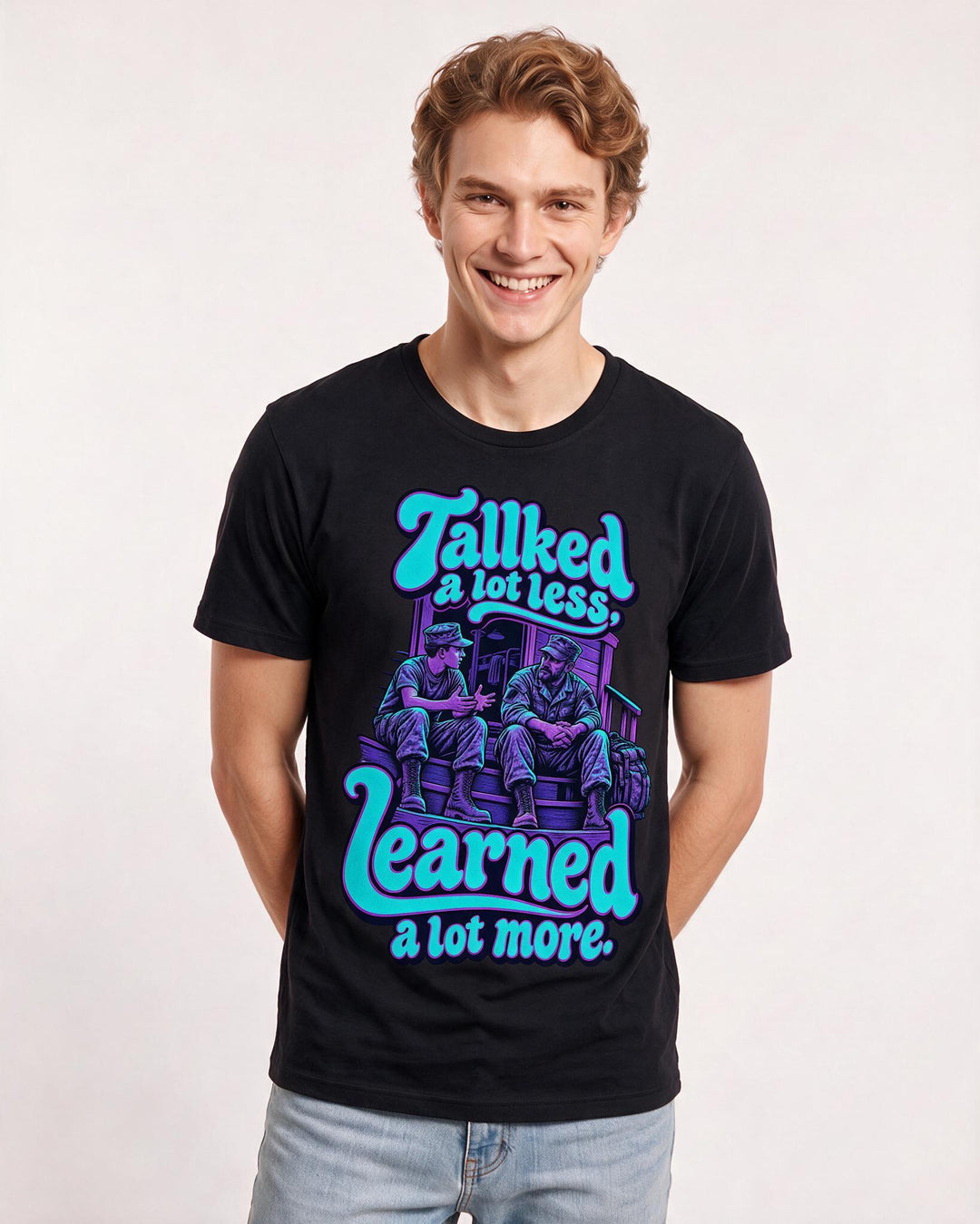 Veteran Black T-Shirt for Men – Everyday Expression Graphic Tee product image 1