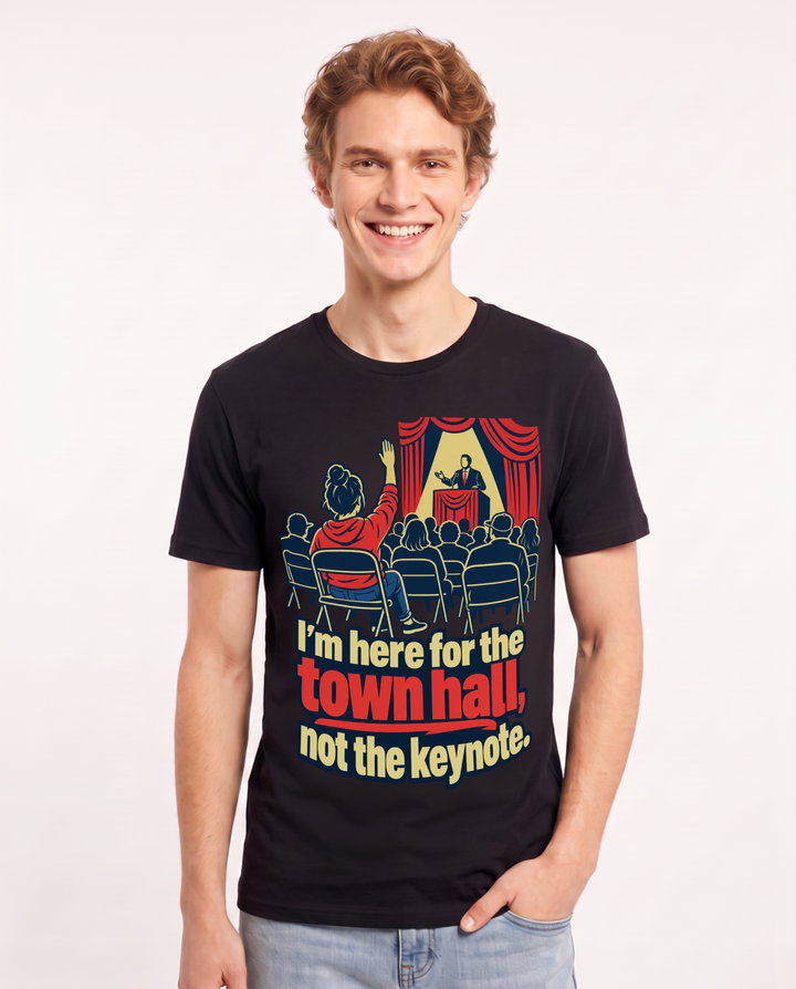 Political Statement Black T-Shirt for Men – Everyday Expression Graphic Tee product image 3