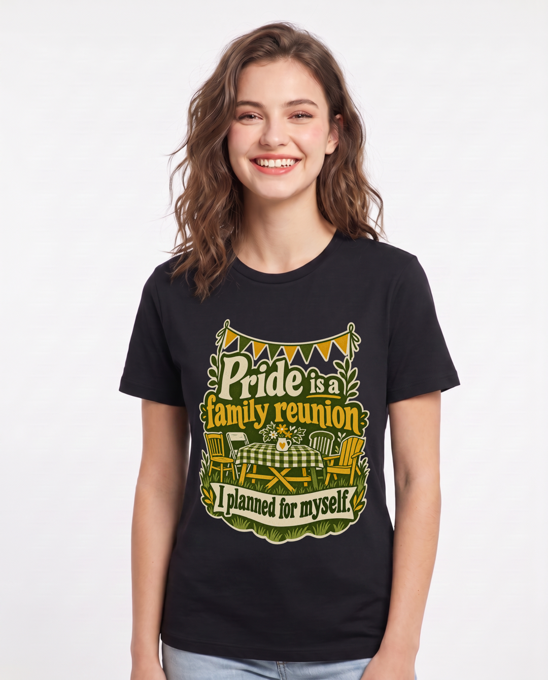 Pride Black T-Shirt for Women – Everyday Expression Graphic Tee product image 3