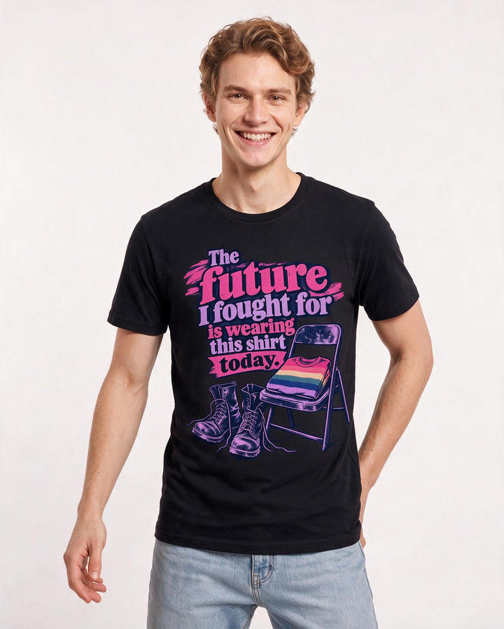 Pride Black T-Shirt for Men – Everyday Expression Graphic Tee product image 1