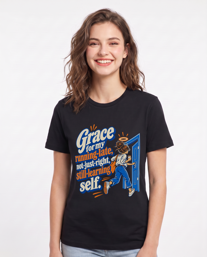 Christian Faith Black T-Shirt for Women – Everyday Expression Graphic Tee product image 3