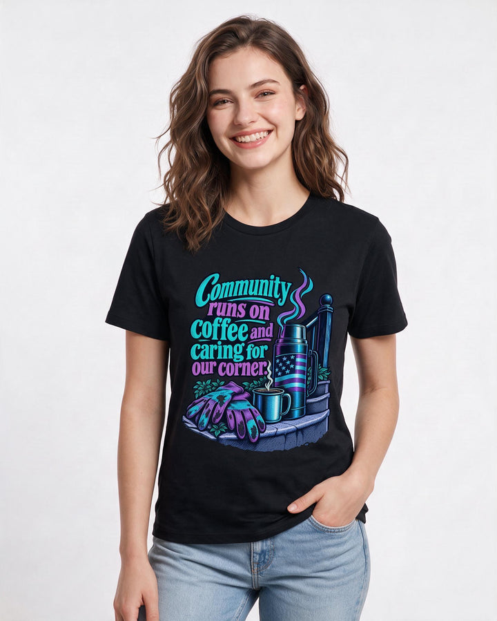 Patriotic Black T-Shirt for Women – Everyday Expression Graphic Tee product image 1