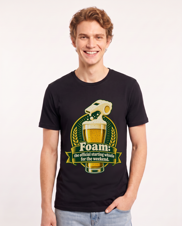 Beer Black T-Shirt for Men – Everyday Expression Graphic Tee product image 3