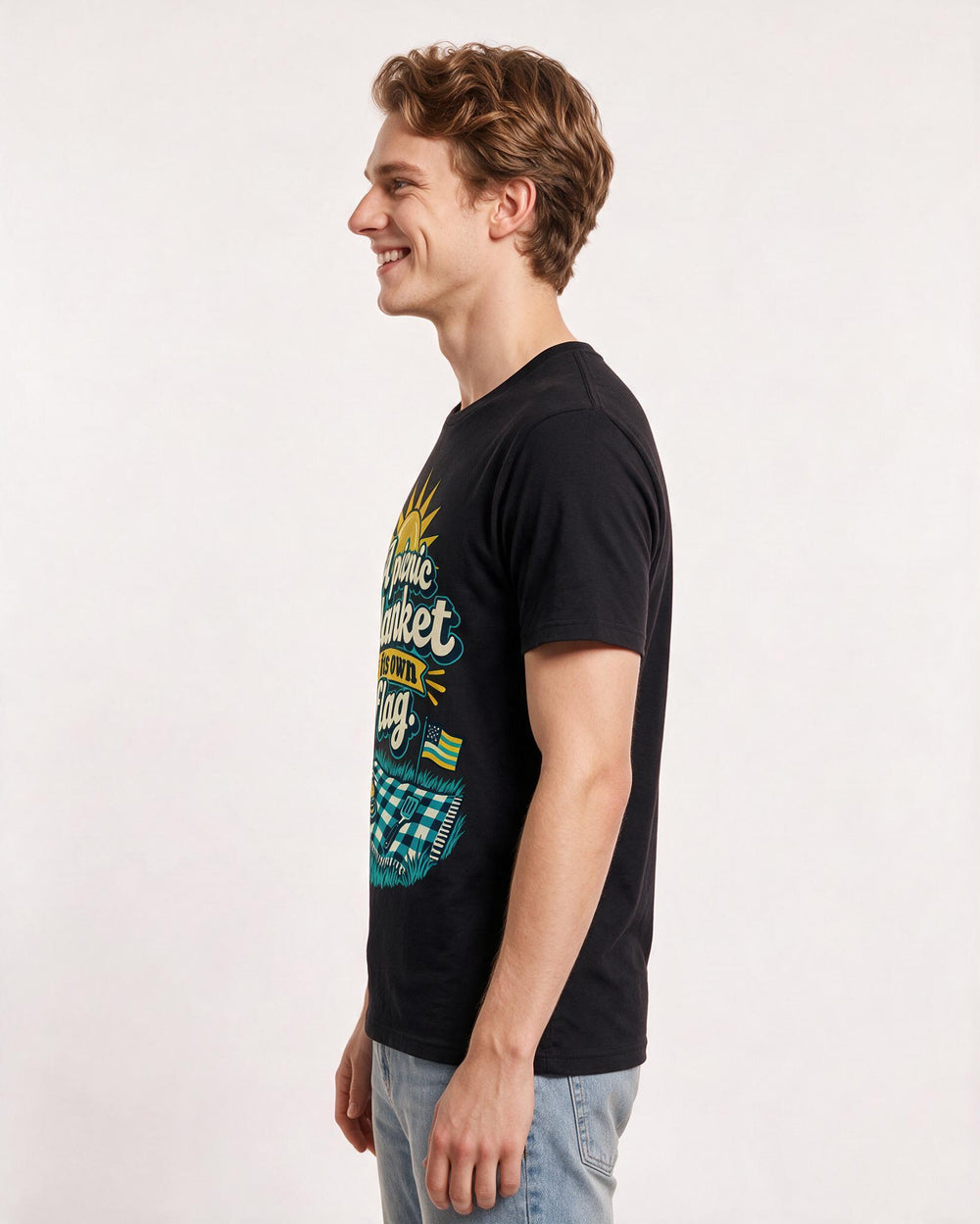 Patriotic Black T-Shirt for Men – Everyday Expression Graphic Tee product image 2