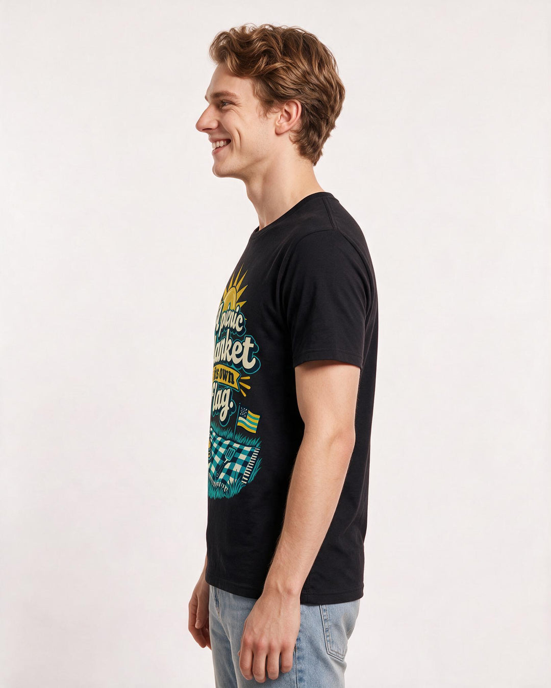 Patriotic Black T-Shirt for Men – Everyday Expression Graphic Tee product image 2